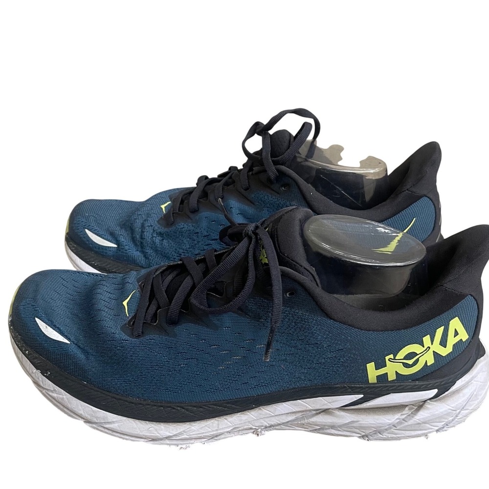 Hoka one one Sz 11D Clifton 8 Mens Deep Teal Running Shoes Sneakers athletic